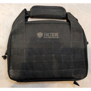 Tactical Performance Range Bag MOLLE Black Pistol Ammo Gear Carry Case